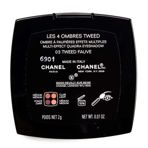 Chanel Tweed Fauve (03) Tweed Eyeshadow Quad Review